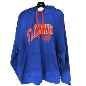 Majestic Section 101 Florida Gators Hoodie Sweatshirt  Vintage Sz 2XL XXL Blue